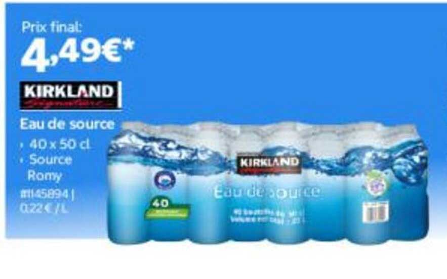 Eau de source - 40 x 50 cl - Source Rony