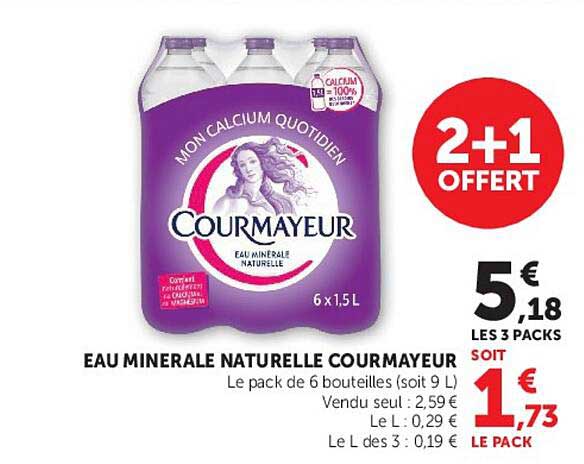 EAU MINERALE NATURELLE COURMAYEUR