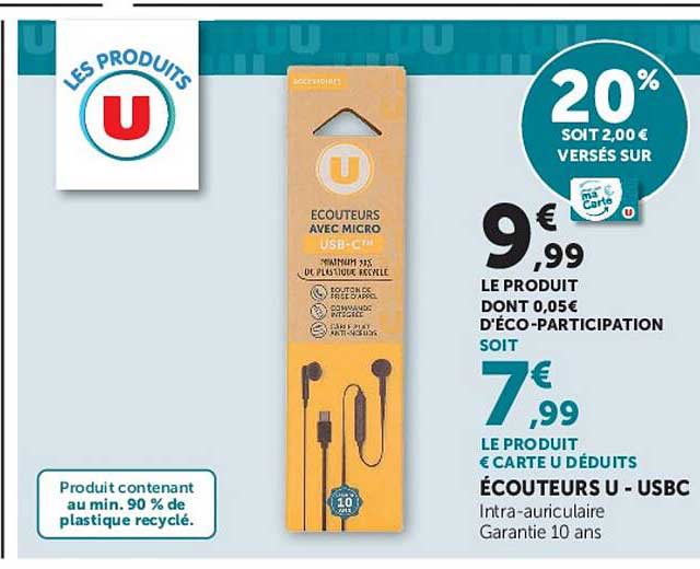 ÉCOUTEURS U - USBC