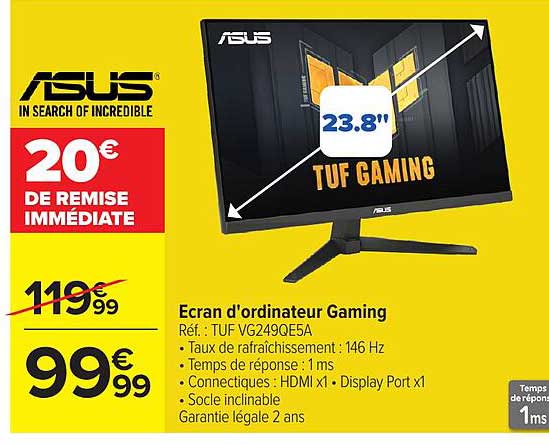 Ecran d'ordinateur Gaming