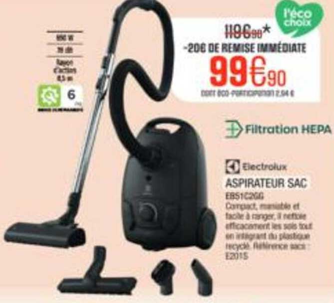 Electrolux ASPIRATEUR SAC EBS1C2GG