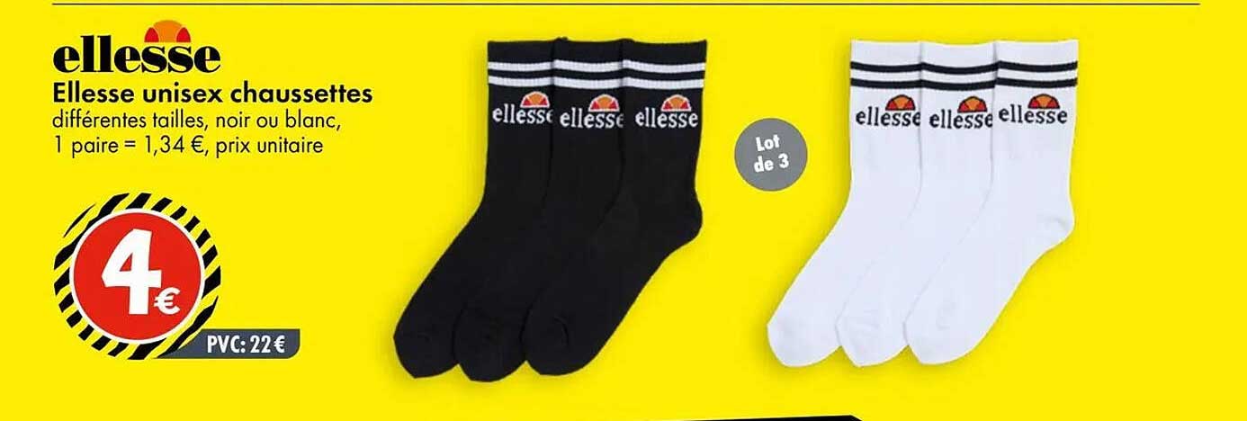Ellesse unisex chaussettes