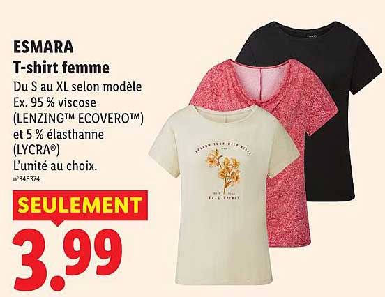 ESMARA T-shirt femme