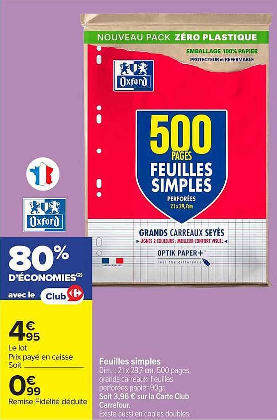 Feuilles simples