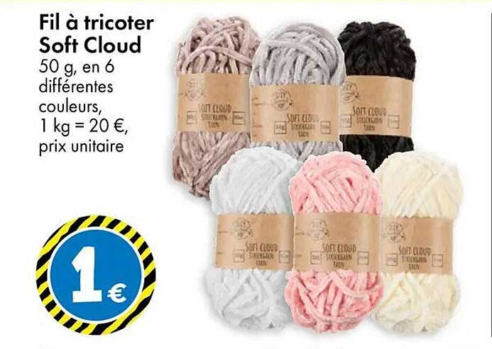 Fil à tricoter Soft Cloud