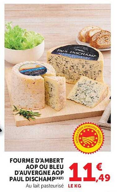 FOURME D'AMBERT AOP OU BLEU D'AUVERGNE AOP PAUL DISCHAMP (4)f