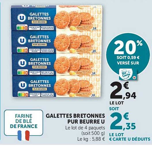GALETTES BRETONNES PUR BEURRE U
