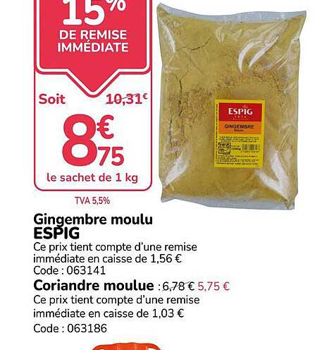 Gingembre moulu ESPIG