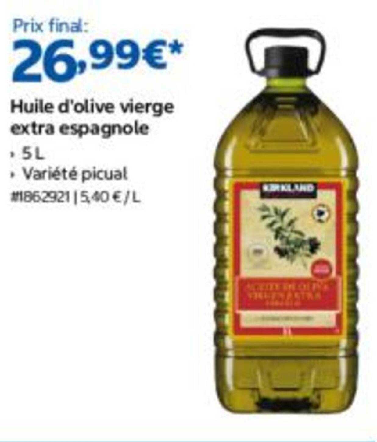 Huile d'olive vierge extra espagnole