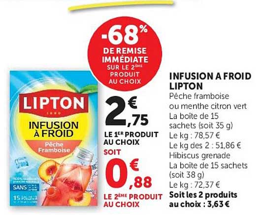 INFUSION A FROID LIPTON