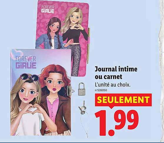 Journal intime ou carnet