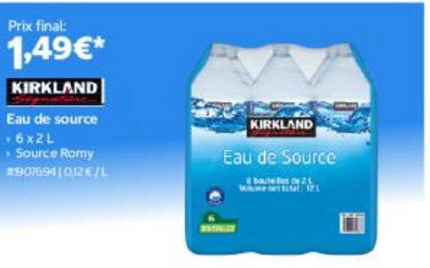 KIRKLAND Eau de source