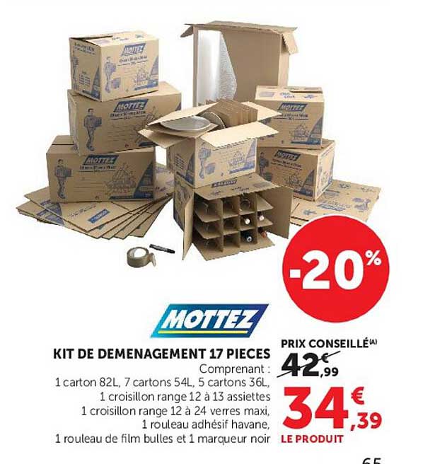 KIT DE DEMENAGEMENT 17 PIECES