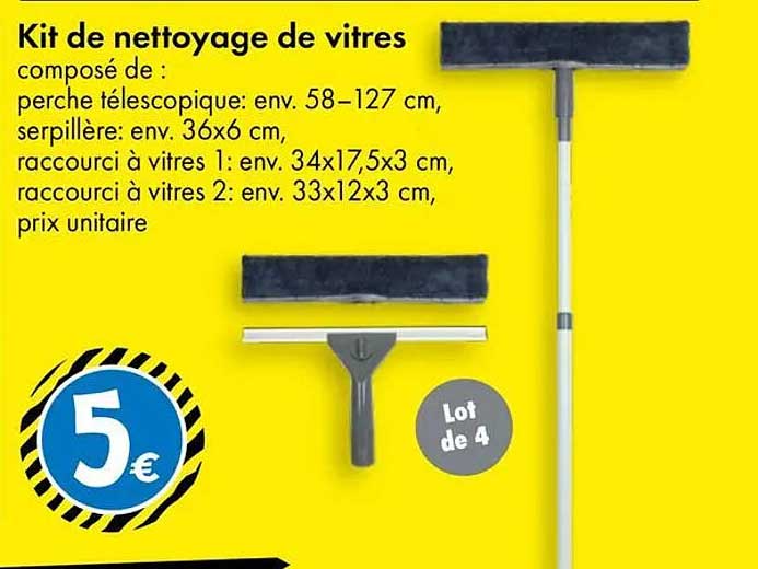 Kit de nettoyage de vitres