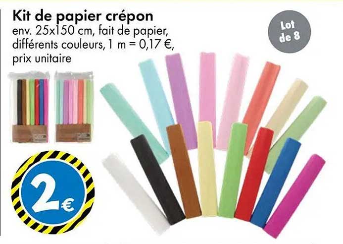 Kit de papier crépon