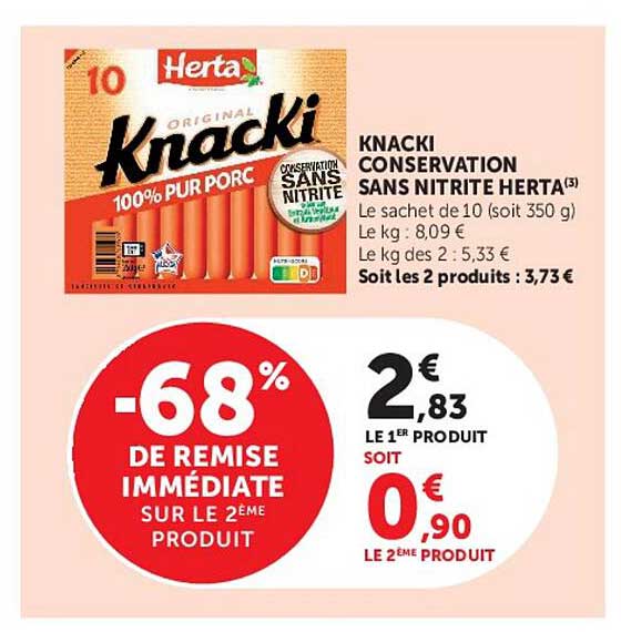 KNACKI CONSERVATION SANS NITRITE HERTA