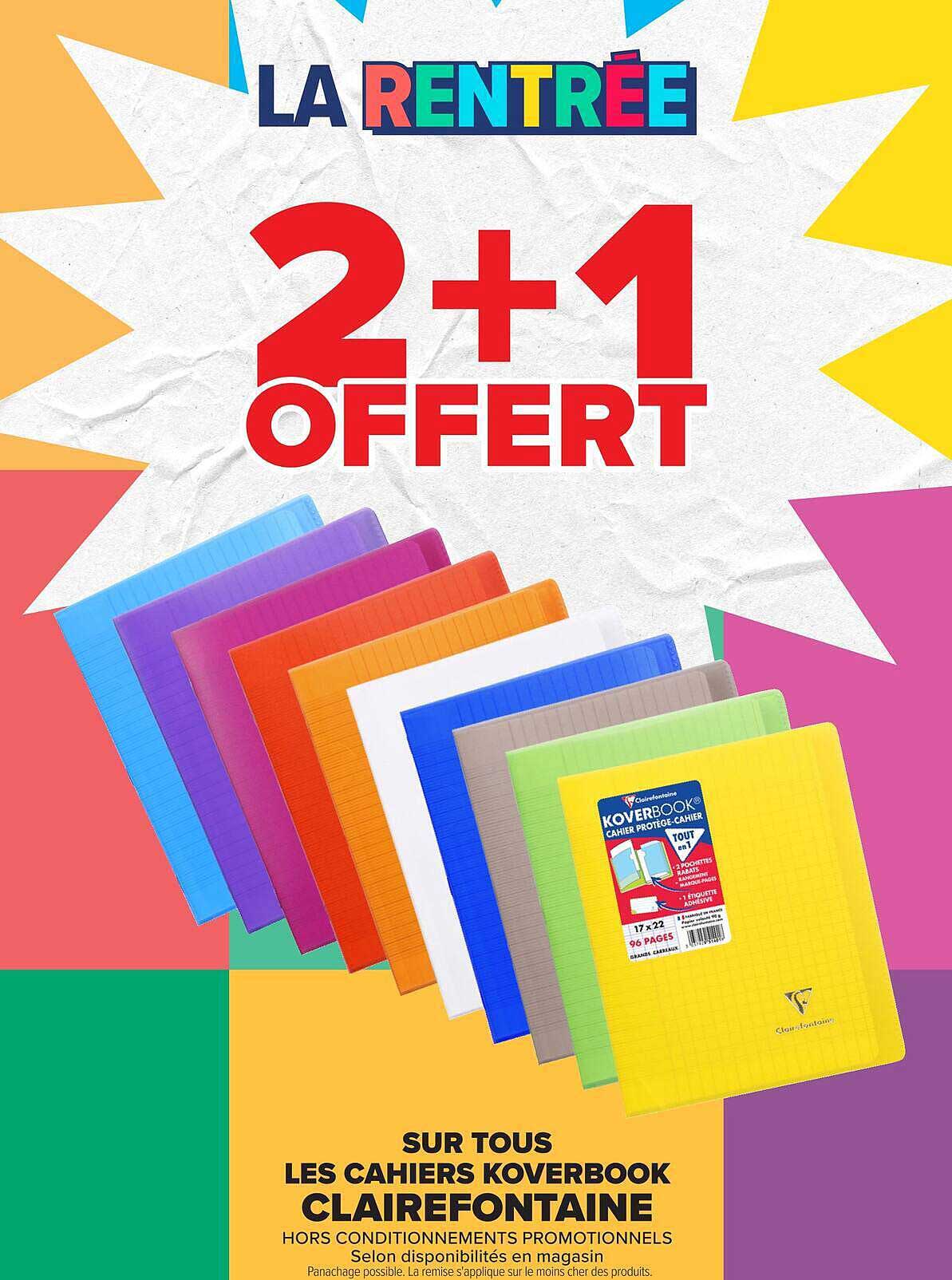 LA RENTRÉE 2+1 OFFERT