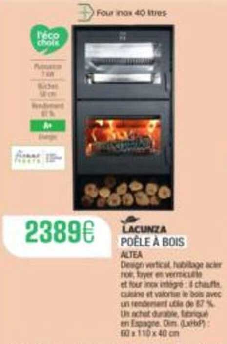 LACUNZA POÊLE A BOIS ALTEA