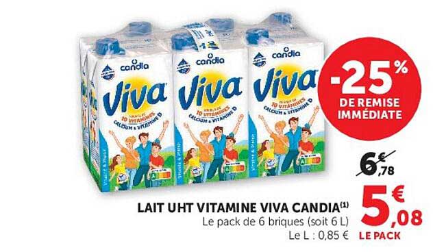 LAIT UHT VITAMINE VIVA CANDIA(1)