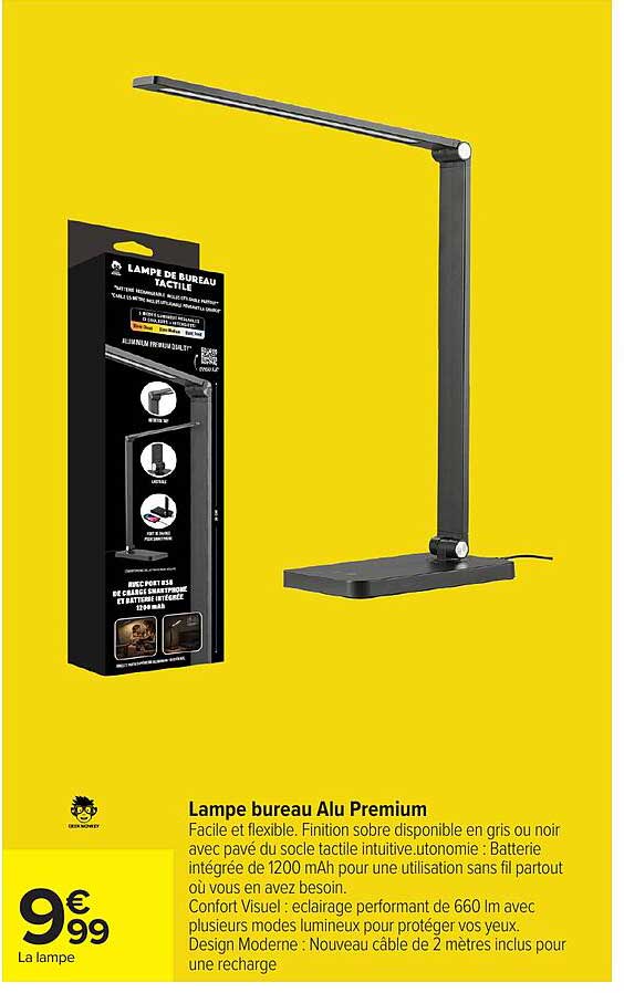 Lampe bureau Alu Premium
