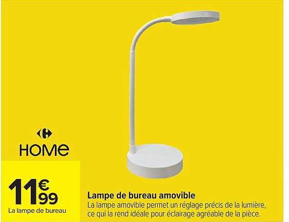 Lampe de bureau amovible