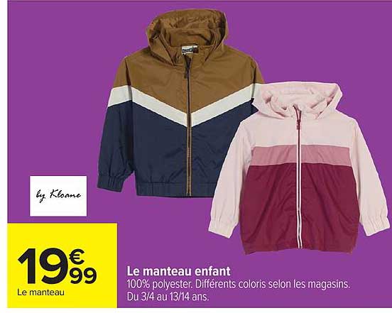 Le manteau enfant
