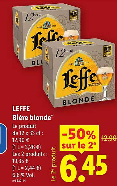 LEFFE Bière blonde