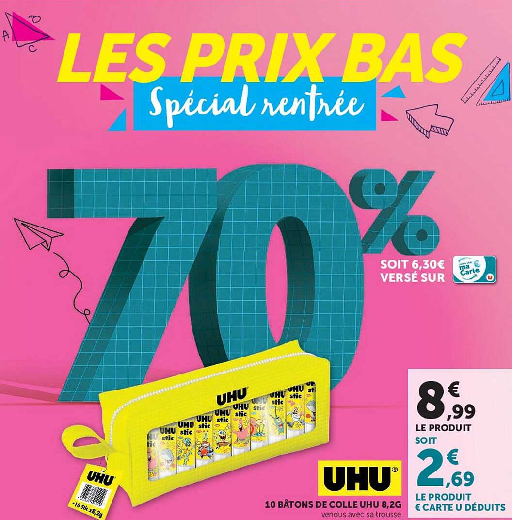 LES PRIX BAS Spécial rentrée