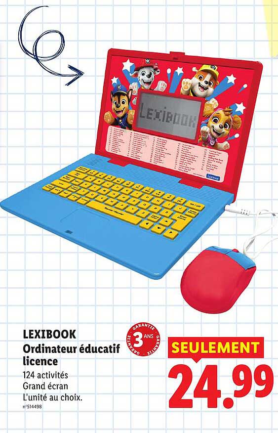 LEXIBOOK Ordinateur éducatif licence