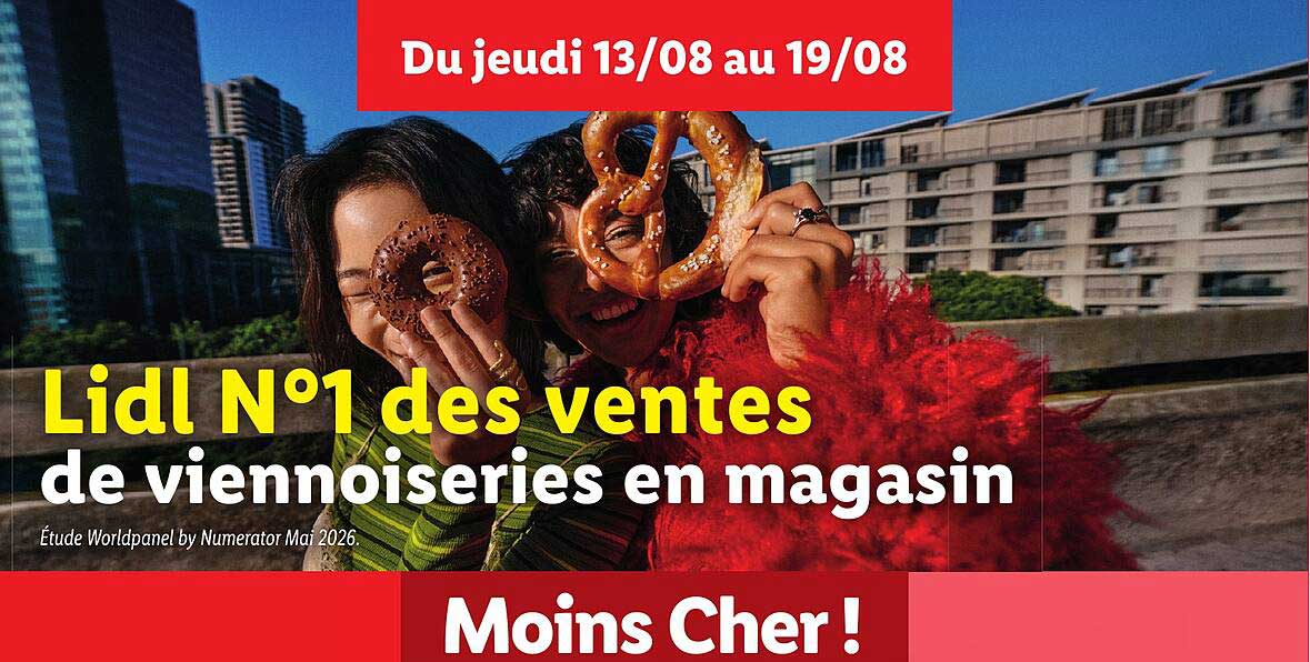 Lidl N°1 des ventes de viennoiseries en magasin