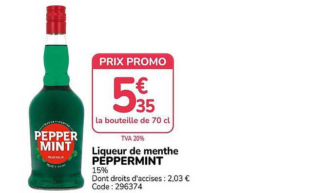 Liqueur de menthe PEPPERMINT