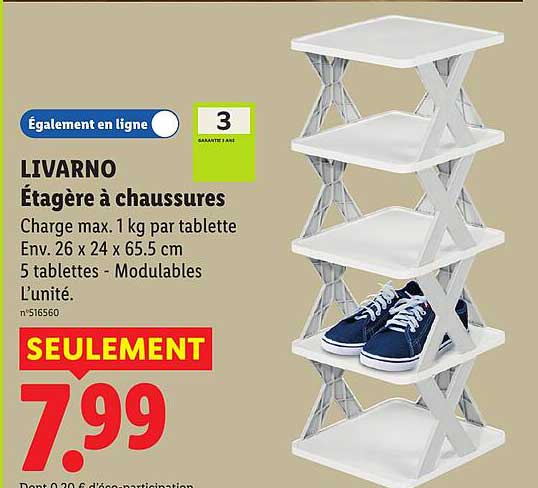 LIVARNO Étagère à chaussures