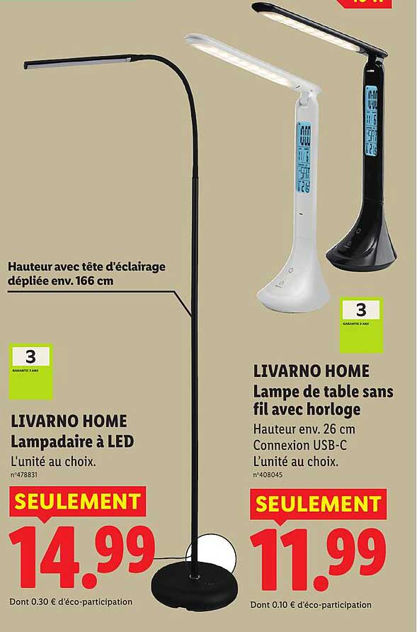 LIVARNO HOME Lampadaire à LED