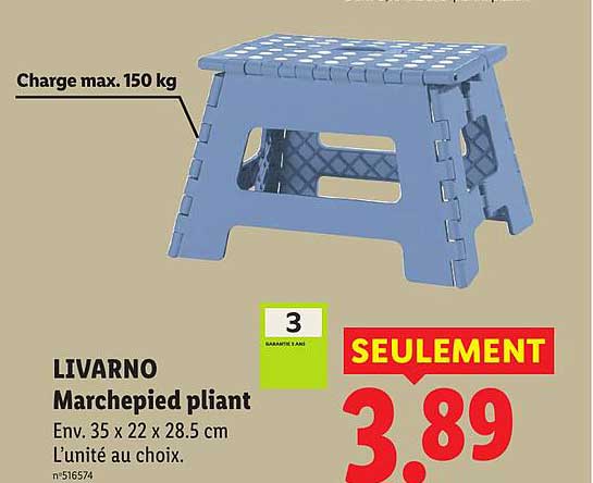 LIVARNO Marchepied pliant