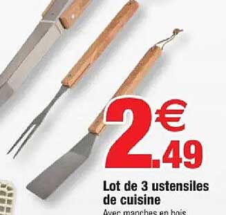 Lot de 3 ustensiles de cuisine