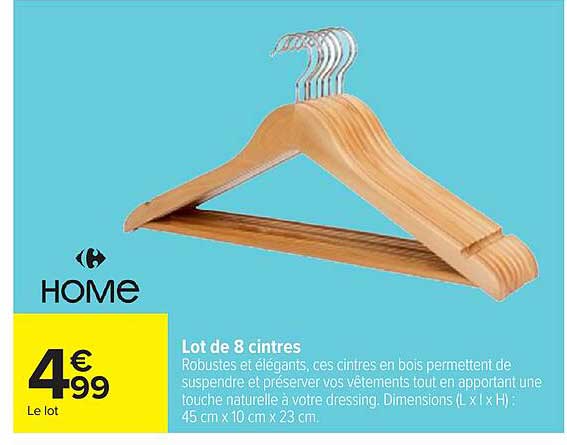 Lot de 8 cintres