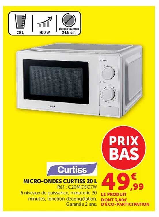 MICRO-ONDES CURTISS 20 L