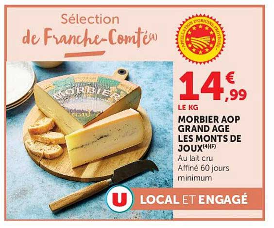 MORBIER AOP GRAND AGE LES MONTS DE JOUX(4)F