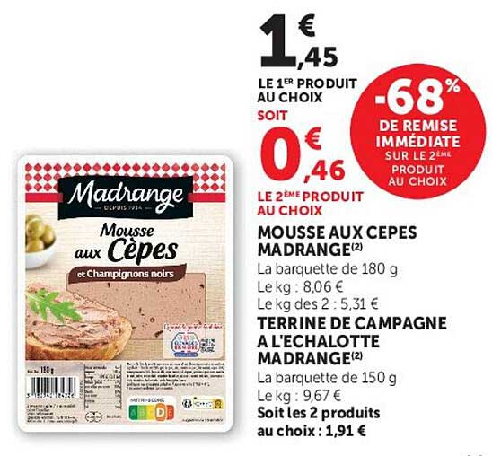 Mousse aux cèpes Madrange