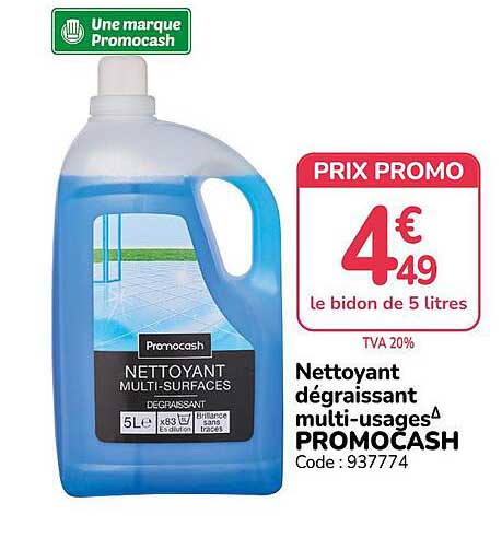 Nettoyant dégraissant multi-usages PROMOCASH