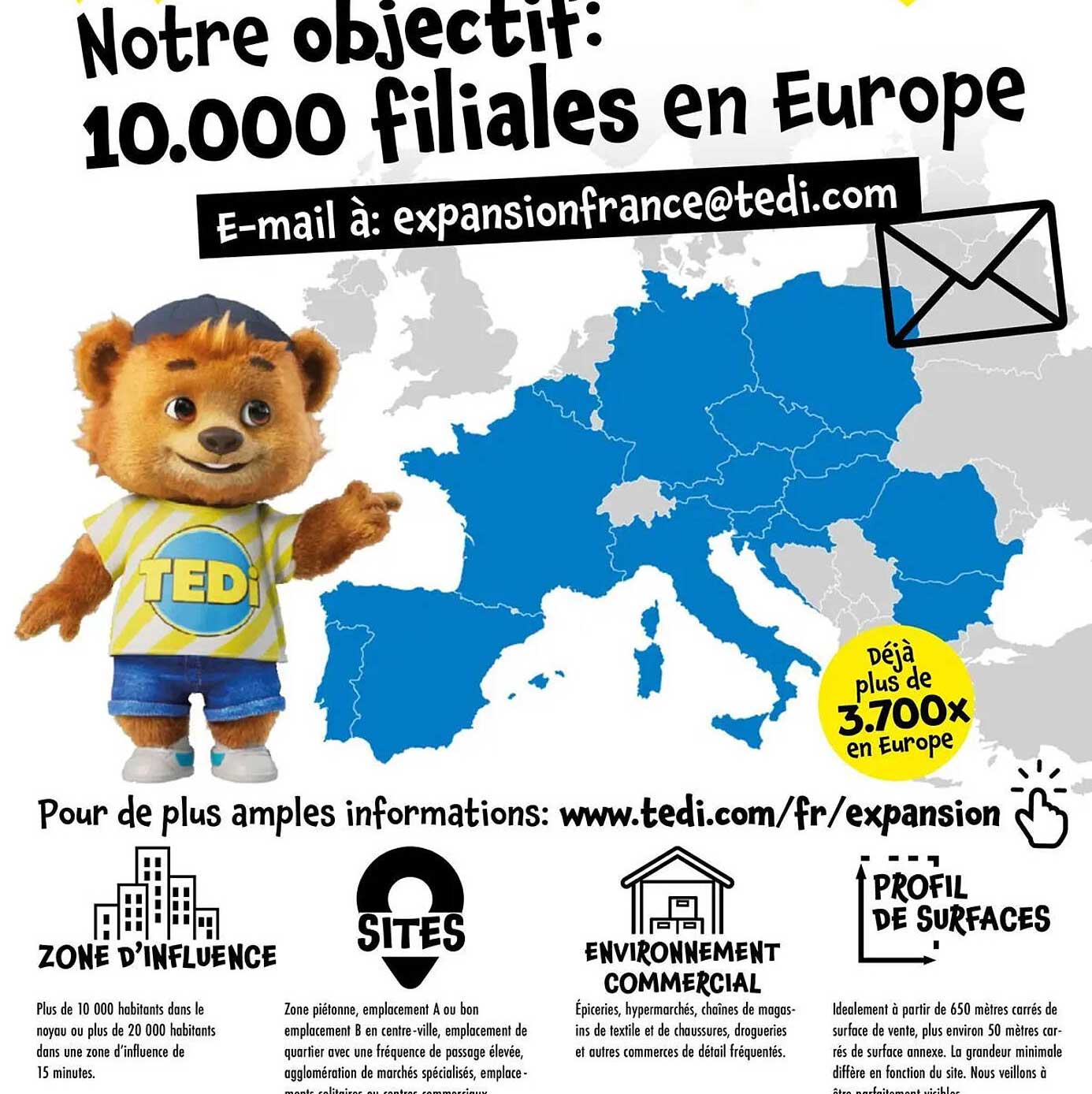 Notre objectif: 10.000 filiales en Europe