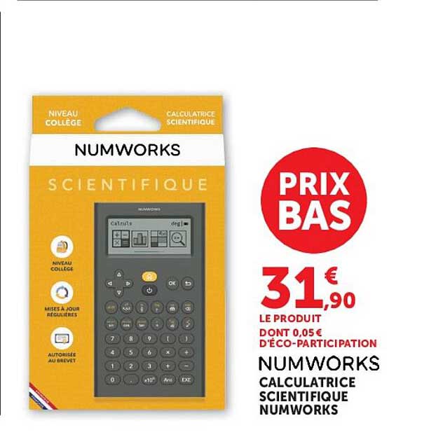 NUMWORKS CALCULATRICE SCIENTIFIQUE NUMWORKS