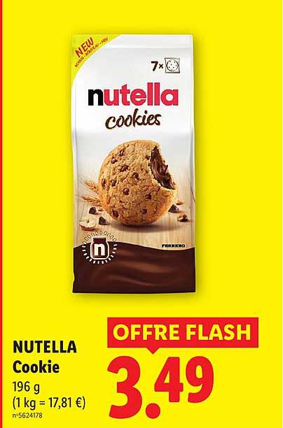 NUTELLA Cookie 196 g (1 kg = 17,81 €)