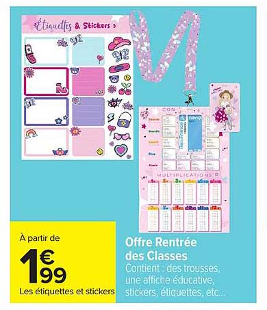 Offre Rentrée des Classes