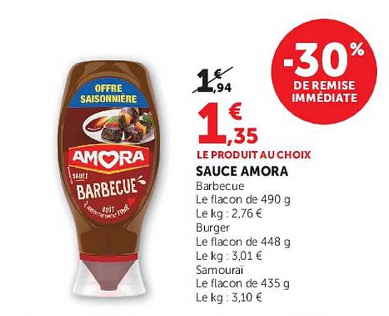 OFFRE SAISONNIÈRE AMORA