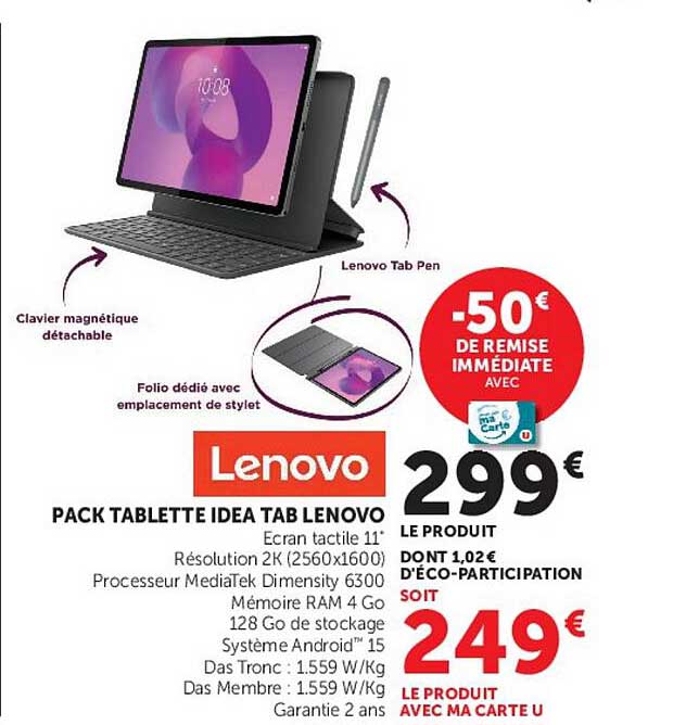 PACK TABLETTE IDEA TAB LENOVO