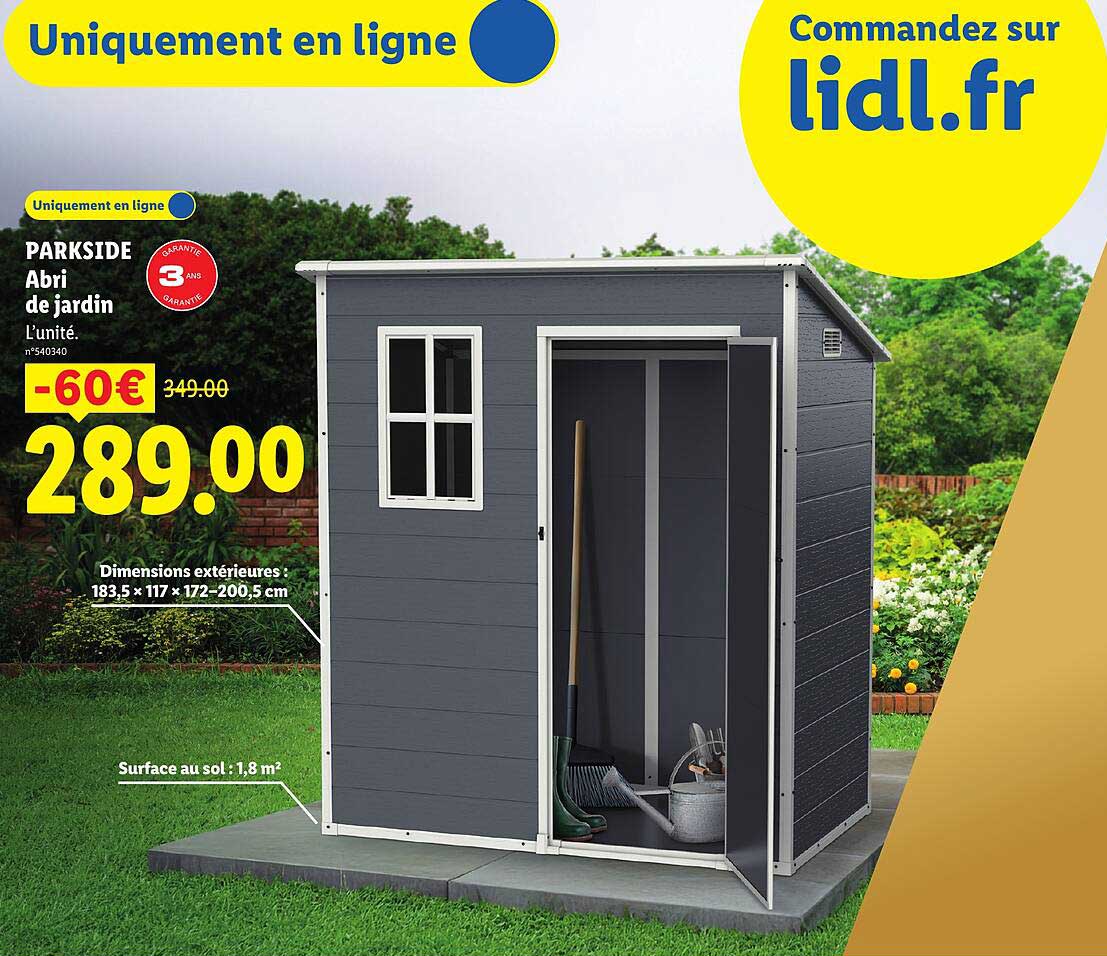 PARKSIDE Abri de jardin
