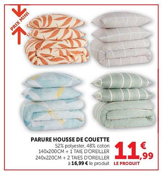 PARURE HOUSSE DE COUETTE