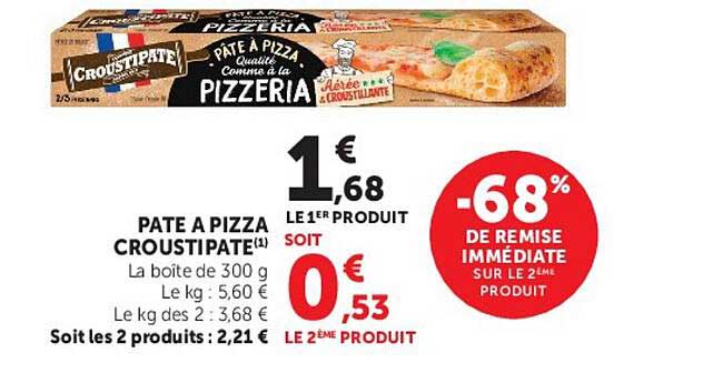 PÂTE A PIZZA CROUSTIPATE
