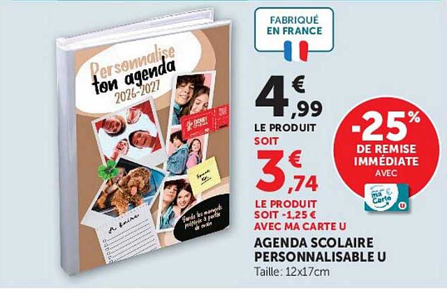 Personnalise ton agenda 2026-2027